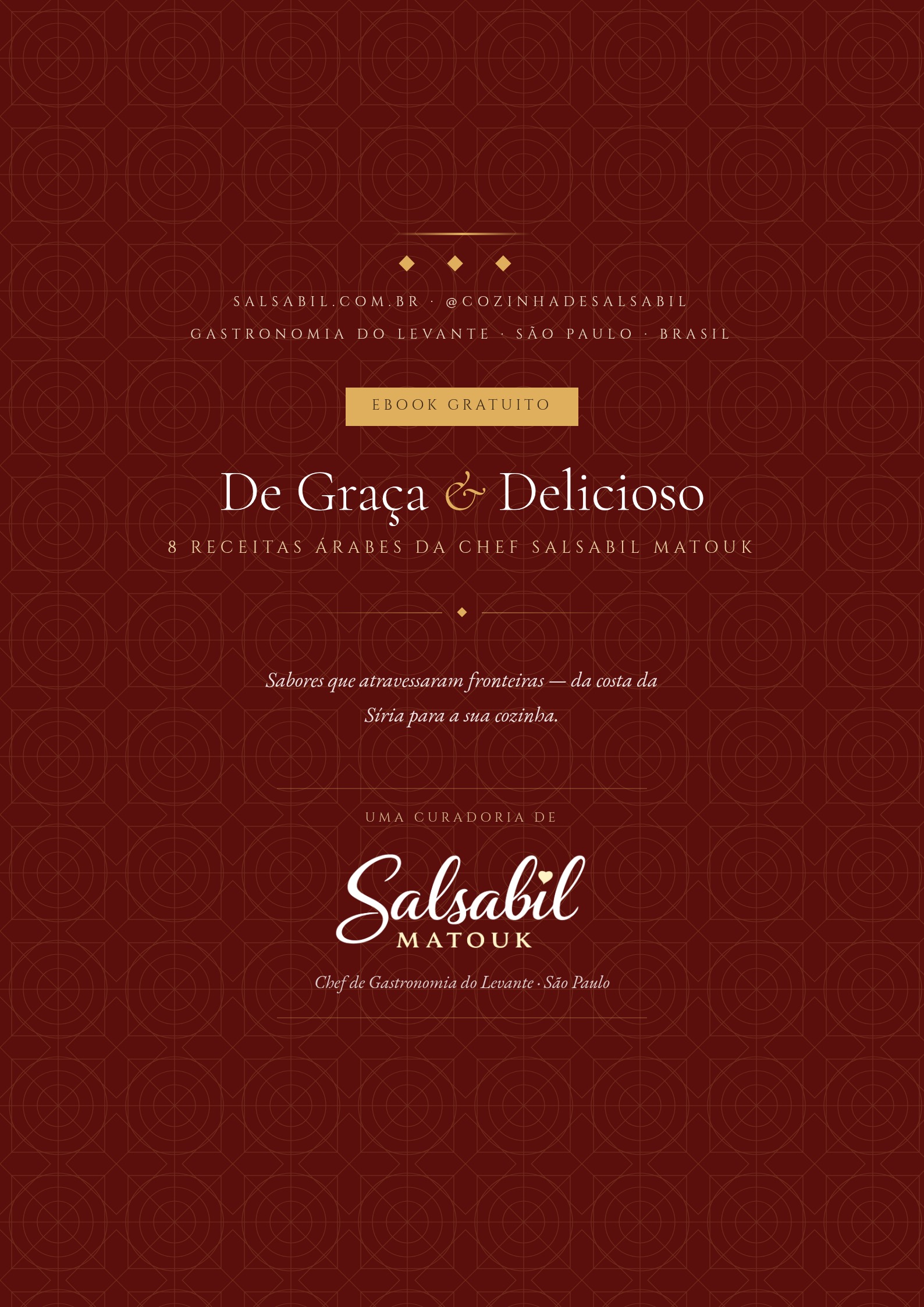 Ebook De Graça & Delicioso — 8 Receitas Árabes